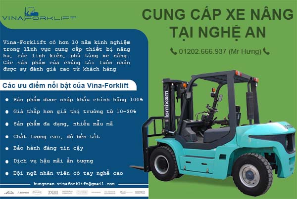 Phân phối xe nâng ở Nghệ An