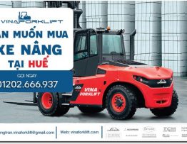 Banner phân phối xe nâng tại Huê